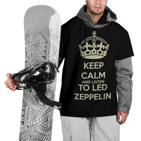 Накидка на куртку 3D с принтом Led Zeppelin в Тюмени, 100% полиэстер |  | led zeppelin