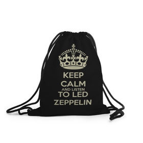 Рюкзак-мешок 3D с принтом Led Zeppelin в Тюмени, 100% полиэстер | плотность ткани — 200 г/м2, размер — 35 х 45 см; лямки — толстые шнурки, застежка на шнуровке, без карманов и подкладки | led zeppelin