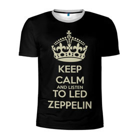 Мужская футболка 3D спортивная с принтом Led Zeppelin в Тюмени, 100% полиэстер с улучшенными характеристиками | приталенный силуэт, круглая горловина, широкие плечи, сужается к линии бедра | led zeppelin