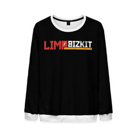 Мужской свитшот 3D с принтом Limp Bizkit в Тюмени, 100% полиэстер с мягким внутренним слоем | круглый вырез горловины, мягкая резинка на манжетах и поясе, свободная посадка по фигуре | fred durst | limp bizkit | лим бискит | фред дерст