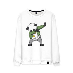 Мужской свитшот хлопок с принтом Panda dab в Тюмени, 100% хлопок |  | Тематика изображения на принте: dab | dab n dance | panda dab | панда
