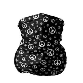 Бандана-труба 3D с принтом Peace Symbol в Тюмени, 100% полиэстер, ткань с особыми свойствами — Activecool | плотность 150‒180 г/м2; хорошо тянется, но сохраняет форму | love | peace | symbol | знак | любовь | мир | пацифик | пацифика | сигнал | символ | хиппи
