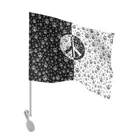 Флаг для автомобиля с принтом Peace Symbol в Тюмени, 100% полиэстер | Размер: 30*21 см | love | peace | symbol | знак | любовь | мир | пацифик | пацифика | сигнал | символ | хиппи