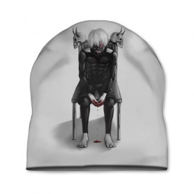 Шапка 3D с принтом Tokyo Ghoul в Тюмени, 100% полиэстер | универсальный размер, печать по всей поверхности изделия | anime | ghoul | tokyo | tokyo ghoul | гуль