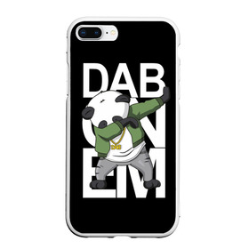 Чехол для iPhone 7Plus/8 Plus матовый с принтом Panda dab в Тюмени, Силикон | Область печати: задняя сторона чехла, без боковых панелей | dab | dab n dance | dab on em | panda dab | дэб