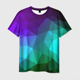 Мужская футболка 3D с принтом Абстракция в Тюмени, 100% полиэфир | прямой крой, круглый вырез горловины, длина до линии бедер | абстракция | бумага | геометрия | грани | изгиб | линии | полигоны | полосы | постель | розовый | сочетания | текстура | треугольники