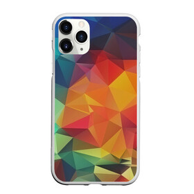Чехол для iPhone 11 Pro Max матовый с принтом Цветные полигоны в Тюмени, Силикон |  | абстракция | бумага | геометрия | грани | изгиб | линии | оптические | полигоны | полосы | постель | розовый | сочетания | текстура | треугольники