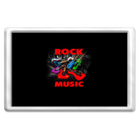 Магнит 45*70 с принтом Rock music в Тюмени, Пластик | Размер: 78*52 мм; Размер печати: 70*45 | Тематика изображения на принте: гитара | музыка | рок | рокер | электрогитара