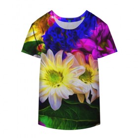 Накидка на куртку 3D с принтом Райские цветы в Тюмени, 100% полиэстер |  | Тематика изображения на принте: color | колорит | лепестки | цвет | цветок | цветочки | цветы