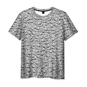 Мужская футболка 3D с принтом Мегатролль в Тюмени, 100% полиэфир | прямой крой, круглый вырез горловины, длина до линии бедер | Тематика изображения на принте: face | troll | trollface | интернет | лицо | мем | тролль
