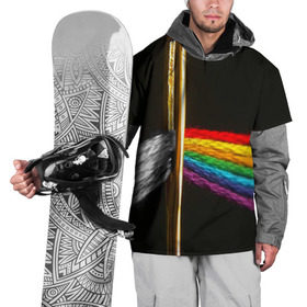 Накидка на куртку 3D с принтом Нити в Тюмени, 100% полиэстер |  | Тематика изображения на принте: pink floyd | rock | пинк флоид | рок