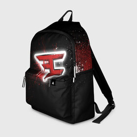 Рюкзак 3D с принтом cs:go - Faze clan (Black collection) в Тюмени, 100% полиэстер | лямки с регулируемой длиной, сверху петелька, чтобы рюкзак можно было повесить на вешалку. Основное отделение закрывается на молнию, как и внешний карман. Внутри два дополнительных кармана, один из которых закрывается на молнию. По бокам два дополнительных кармашка | black | clan | csgo | faze | ксго | фейз