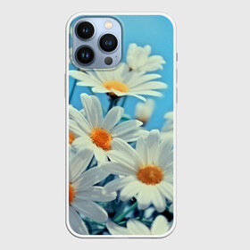 Чехол для iPhone 13 Pro Max с принтом Ромашки в Тюмени,  |  | Тематика изображения на принте: flower | цветы