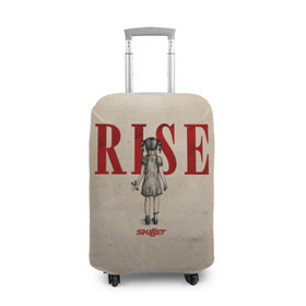 Чехол для чемодана 3D с принтом Rise в Тюмени, 86% полиэфир, 14% спандекс | двустороннее нанесение принта, прорези для ручек и колес | skillet