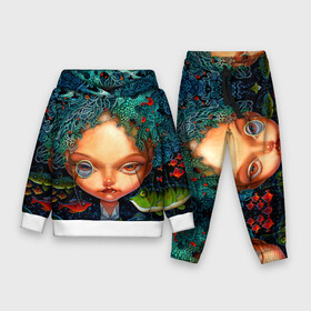 Детский костюм 3D (с толстовкой) с принтом Fantasy art в Тюмени,  |  | art | bright | bubbles | color | colors | face | fish | girl | painting | pattern | patterns | water | вода | девушка | искусство | картина | краски | лицо | орнамент | пузыри | рыбы | творчество | узоры | цвет | яркие