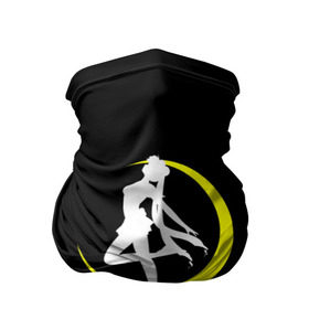 Бандана-труба 3D с принтом Сейлор Мун в Тюмени, 100% полиэстер, ткань с особыми свойствами — Activecool | плотность 150‒180 г/м2; хорошо тянется, но сохраняет форму | logo | moon | девушка | детство | желтый | луна | мультик | мультики | черный