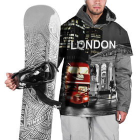 Накидка на куртку 3D с принтом Улицы Лондона в Тюмени, 100% полиэстер |  | bus | city | england | evening | lights | london | night | street | two storey | united kingdom | автобус | англия | великобритания | вечер | город | двухэтажный | лондон | ночь | огни | улица