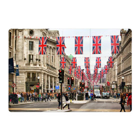 Магнитный плакат 3Х2 с принтом Улицы Лондона в Тюмени, Полимерный материал с магнитным слоем | 6 деталей размером 9*9 см | Тематика изображения на принте: city | england | flags | london | moving | pedestrians | people | street | traffic lights | united kingdom | англия | великобритания | город | лондон | люди | переход | пешеходы | светофоры | улица | флаги