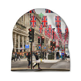Шапка 3D с принтом Улицы Лондона в Тюмени, 100% полиэстер | универсальный размер, печать по всей поверхности изделия | city | england | flags | london | moving | pedestrians | people | street | traffic lights | united kingdom | англия | великобритания | город | лондон | люди | переход | пешеходы | светофоры | улица | флаги