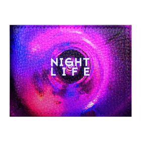 Обложка для студенческого билета с принтом Night life в Тюмени, натуральная кожа | Размер: 11*8 см; Печать на всей внешней стороне | color | life | night | party | вечеринка | дискотека | жизнь | ночная | ночь | туса