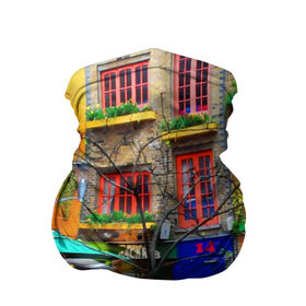 Бандана-труба 3D с принтом Улицы Лондона в Тюмени, 100% полиэстер, ткань с особыми свойствами — Activecool | плотность 150‒180 г/м2; хорошо тянется, но сохраняет форму | bright | city | color | courtyard | england | london | paint | street | united kingdom | англия | великобритания | город | дворик | краски | лондон | улица | цвет | яркие