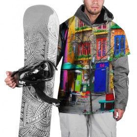 Накидка на куртку 3D с принтом Улицы Лондона в Тюмени, 100% полиэстер |  | bright | city | color | courtyard | england | london | paint | street | united kingdom | англия | великобритания | город | дворик | краски | лондон | улица | цвет | яркие