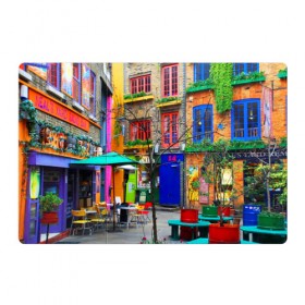 Магнитный плакат 3Х2 с принтом Улицы Лондона в Тюмени, Полимерный материал с магнитным слоем | 6 деталей размером 9*9 см | Тематика изображения на принте: bright | city | color | courtyard | england | london | paint | street | united kingdom | англия | великобритания | город | дворик | краски | лондон | улица | цвет | яркие
