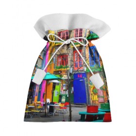 Подарочный 3D мешок с принтом Улицы Лондона в Тюмени, 100% полиэстер | Размер: 29*39 см | bright | city | color | courtyard | england | london | paint | street | united kingdom | англия | великобритания | город | дворик | краски | лондон | улица | цвет | яркие
