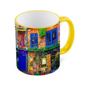 Кружка 3D с принтом Улицы Лондона в Тюмени, керамика | ёмкость 330 мл | bright | city | color | courtyard | england | london | paint | street | united kingdom | англия | великобритания | город | дворик | краски | лондон | улица | цвет | яркие