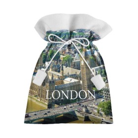 Подарочный 3D мешок с принтом Улицы Лондона в Тюмени, 100% полиэстер | Размер: 29*39 см | Тематика изображения на принте: city | england | london | united kingdom | англия | великобритания | город | лондон
