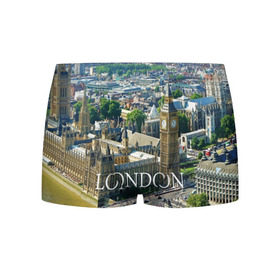 Мужские трусы 3D с принтом Улицы Лондона в Тюмени, 50% хлопок, 50% полиэстер | классическая посадка, на поясе мягкая тканевая резинка | city | england | london | united kingdom | англия | великобритания | город | лондон