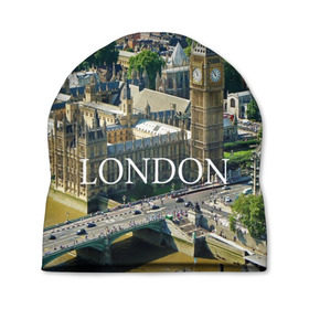 Шапка 3D с принтом Улицы Лондона в Тюмени, 100% полиэстер | универсальный размер, печать по всей поверхности изделия | city | england | london | united kingdom | англия | великобритания | город | лондон