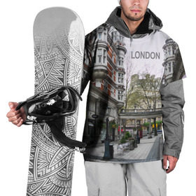 Накидка на куртку 3D с принтом Улицы Лондона в Тюмени, 100% полиэстер |  | boulevard | city | england | london | street | united kingdom | англия | бульвар | великобритания | город | лондон | улица