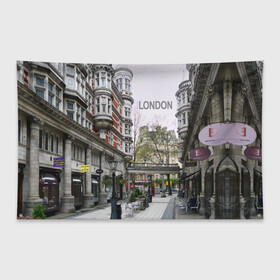 Флаг-баннер с принтом Улицы Лондона в Тюмени, 100% полиэстер | размер 67 х 109 см, плотность ткани — 95 г/м2; по краям флага есть четыре люверса для крепления | boulevard | city | england | london | street | united kingdom | англия | бульвар | великобритания | город | лондон | улица