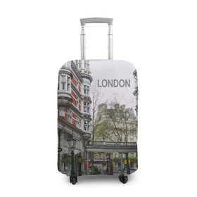 Чехол для чемодана 3D с принтом Улицы Лондона в Тюмени, 86% полиэфир, 14% спандекс | двустороннее нанесение принта, прорези для ручек и колес | boulevard | city | england | london | street | united kingdom | англия | бульвар | великобритания | город | лондон | улица