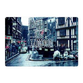 Магнитный плакат 3Х2 с принтом Улицы Лондона в Тюмени, Полимерный материал с магнитным слоем | 6 деталей размером 9*9 см | Тематика изображения на принте: city | england | flag | heart | i | london | love | street | united kingdom | англия | великобритания | город | лондон | люблю | сердце | улица | флаг | я