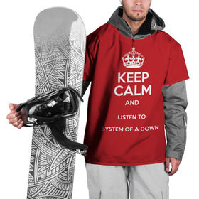 Накидка на куртку 3D с принтом Keep Calm SOAD в Тюмени, 100% полиэстер |  | soad | system of a down