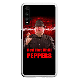 Чехол для Honor 20 с принтом Red Hot Chili Peppers в Тюмени, Силикон | Область печати: задняя сторона чехла, без боковых панелей | звезда | красный | кумир | музыка | перец | рок | рок группа | хит