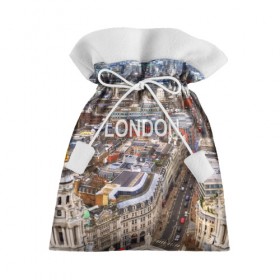 Подарочный 3D мешок с принтом Улицы Лондона в Тюмени, 100% полиэстер | Размер: 29*39 см | Тематика изображения на принте: 