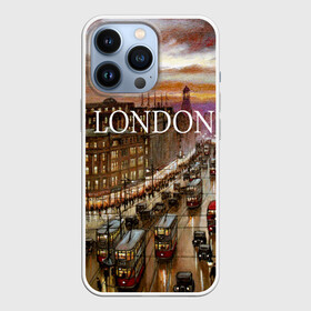 Чехол для iPhone 13 Pro с принтом Улицы Лондона в Тюмени,  |  | city | england | london | united kingdom | англия | великобритания | город | лондон | ночь | огни | улица