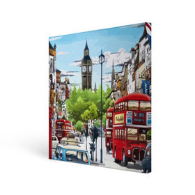 Холст квадратный с принтом Улицы Лондона в Тюмени, 100% ПВХ |  | Тематика изображения на принте: city | england | london | united kingdom | англия | великобритания | город | лондон