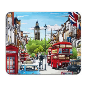 Коврик прямоугольный с принтом Улицы Лондона в Тюмени, натуральный каучук | размер 230 х 185 мм; запечатка лицевой стороны | city | england | london | united kingdom | англия | великобритания | город | лондон