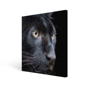 Холст квадратный с принтом Черная пантера в Тюмени, 100% ПВХ |  | Тематика изображения на принте: животные | кис | киска | кот | котенок | котик | кошечка | кошка | пантера | рысь | тигр | хищник