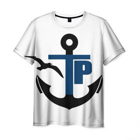 Мужская футболка 3D с принтом Типичный речник в Тюмени, 100% полиэфир | прямой крой, круглый вырез горловины, длина до линии бедер | вмф | морской флот | речник | речной флот