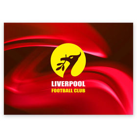 Поздравительная открытка с принтом Liverpool в Тюмени, 100% бумага | плотность бумаги 280 г/м2, матовая, на обратной стороне линовка и место для марки
 | Тематика изображения на принте: football | англия | ливерпуль | премьер лига | фанат | футбол | футболист