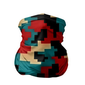 Бандана-труба 3D с принтом Camouflage в Тюмени, 100% полиэстер, ткань с особыми свойствами — Activecool | плотность 150‒180 г/м2; хорошо тянется, но сохраняет форму | камуфляж | пиксельный | разноцветный