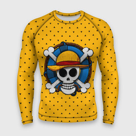 Мужской рашгард 3D с принтом One Pirate в Тюмени,  |  | bone | jack | luffy | ocean | one piece | pirate | sea | skull | treasure | большой куш | брук | джек | клад | луффи | море | нами | океан | пират | робин | санджи | сокровище | флаг | франки | череп