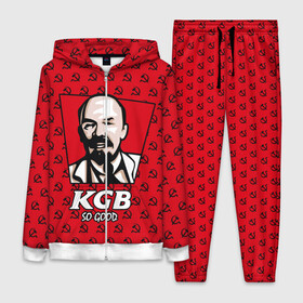 Женский костюм 3D с принтом KGB So Good в Тюмени,  |  | communist | fast food | kfc | kgb | lenin | red | russia | soviet union | ussr | бургер | еда | кгб | коммунист | красный | кфс | ленин | октябрь | россия | советский союз | ссср | фаст фуд