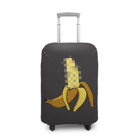 Чехол для чемодана 3D с принтом XXX Banana в Тюмени, 86% полиэфир, 14% спандекс | двустороннее нанесение принта, прорези для ручек и колес | banana | erotic | food | fruit | funny | hipster | xxx | банан | еда | прикол | фрукт | хипстер