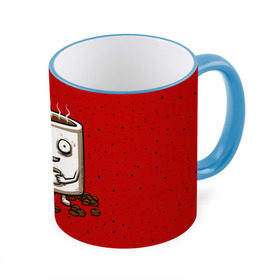 Кружка 3D с принтом Кофейный пьяница в Тюмени, керамика | ёмкость 330 мл | Тематика изображения на принте: coffee | tea | кофе | кружка | утро | чай | чашка